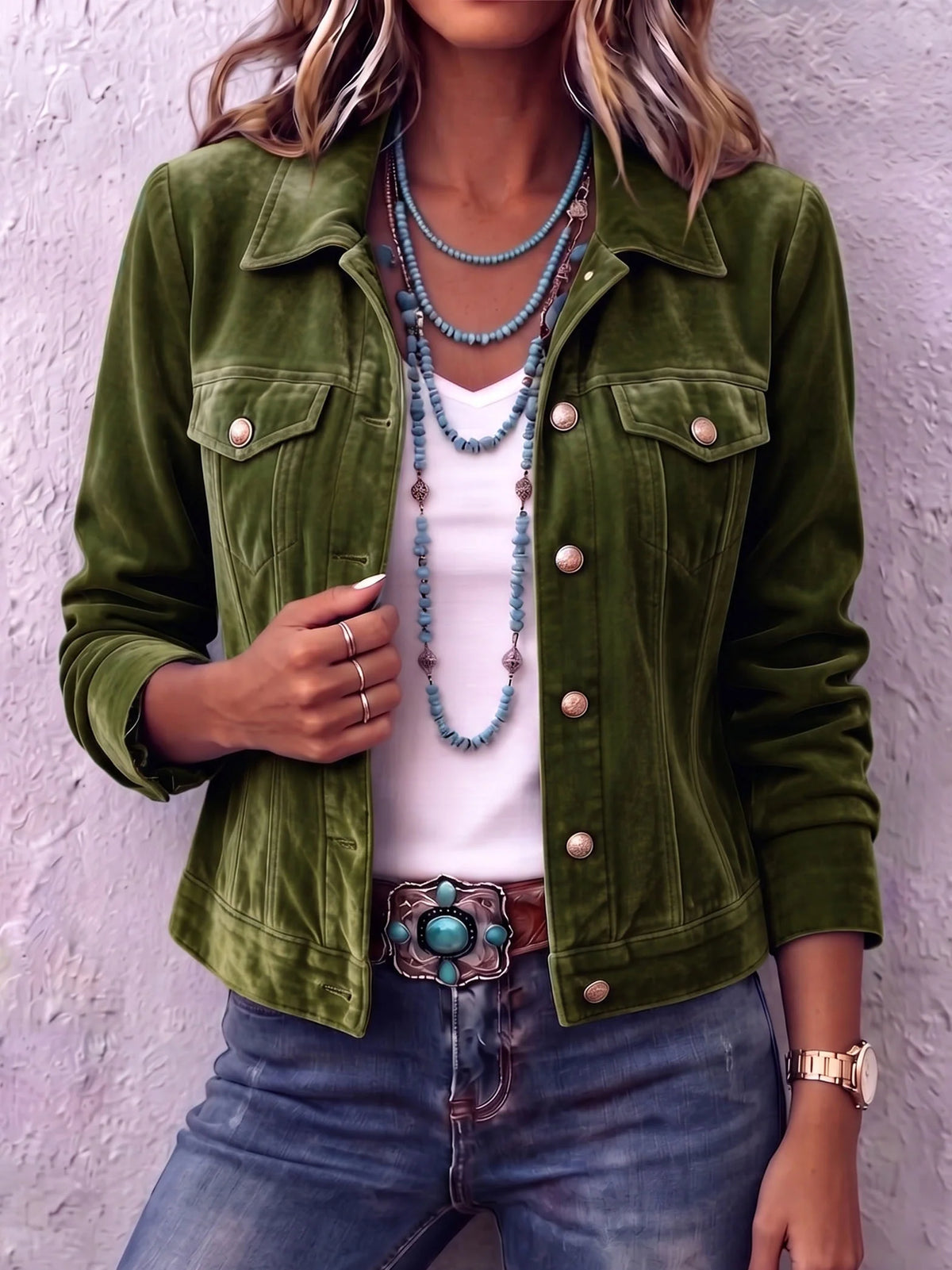 Boho Velvet Jacket ? Timeless Style with Cozy Comfort 2