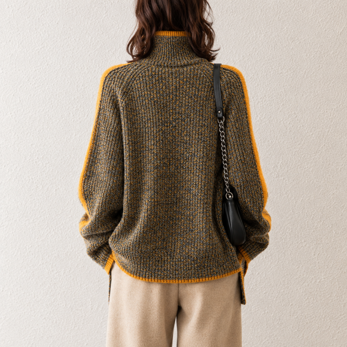 Women’s Relaxed Knitted Turtleneck Jumper