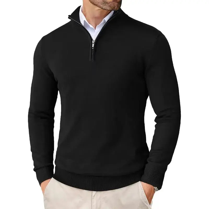Men's Classic Half-Zip Sweater | Stylish Casual Knit Top 0