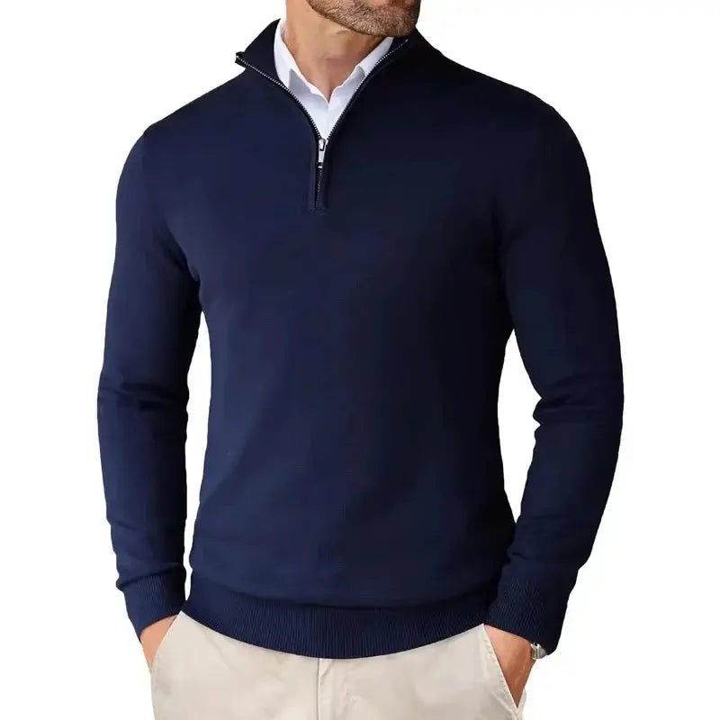 Men's Classic Half-Zip Sweater | Stylish Casual Knit Top 4