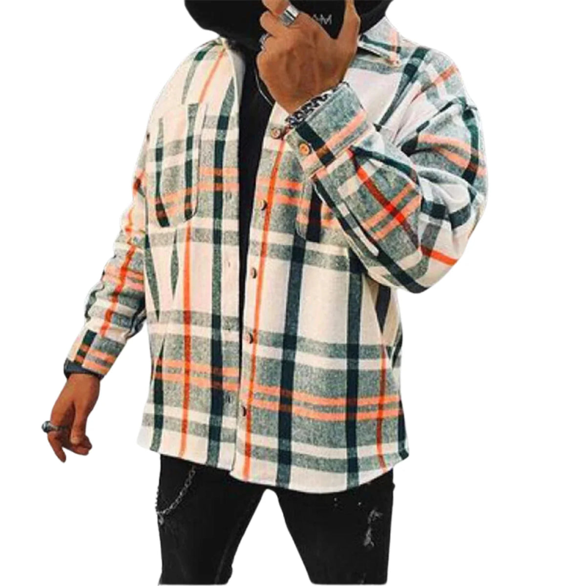 Men's Wool Flannel Shacket ? Stay Warm with Timeless Style 2