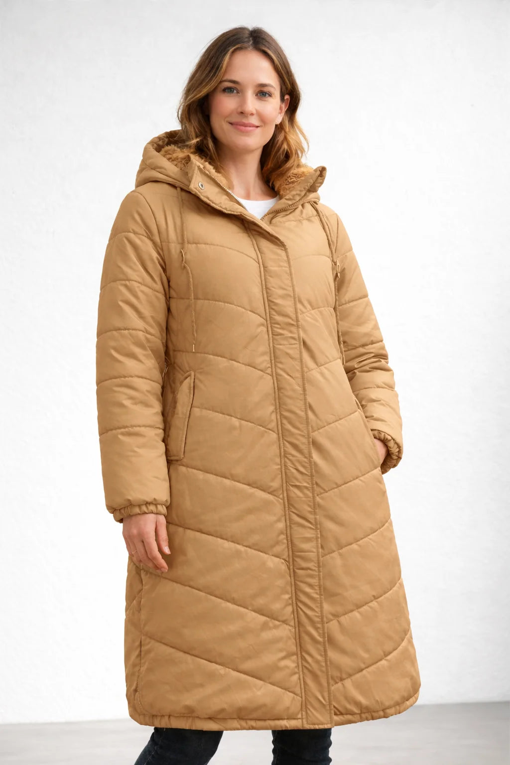 Quilted Hooded Puffer Coat for Women | Winter Coats 4