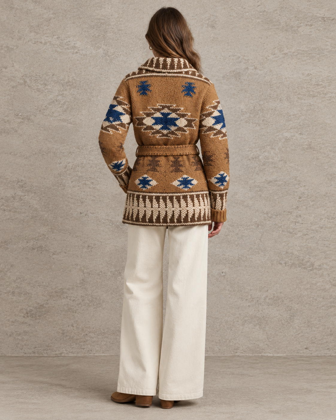 Jacquard Cardigan | Soft Cotton Blend Cardigan for Women