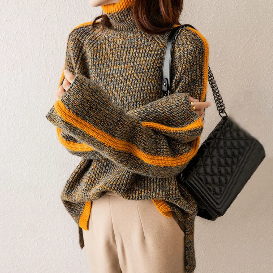 Vienna Knitted Turtleneck Sweater | Wool-Blend Knitwear 3