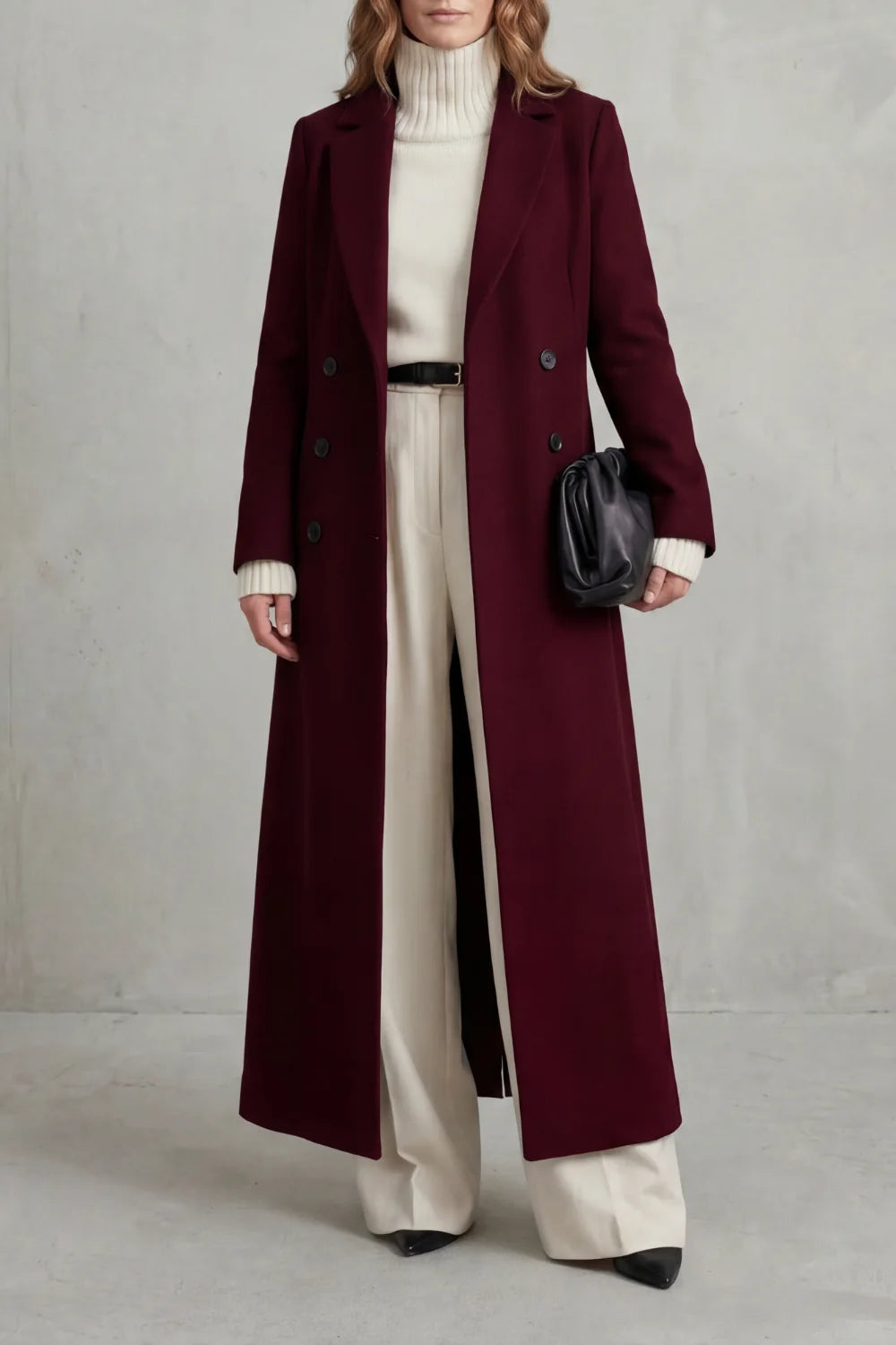 Vivienne | Women's Custom-Fit Long Wool Coat 6
