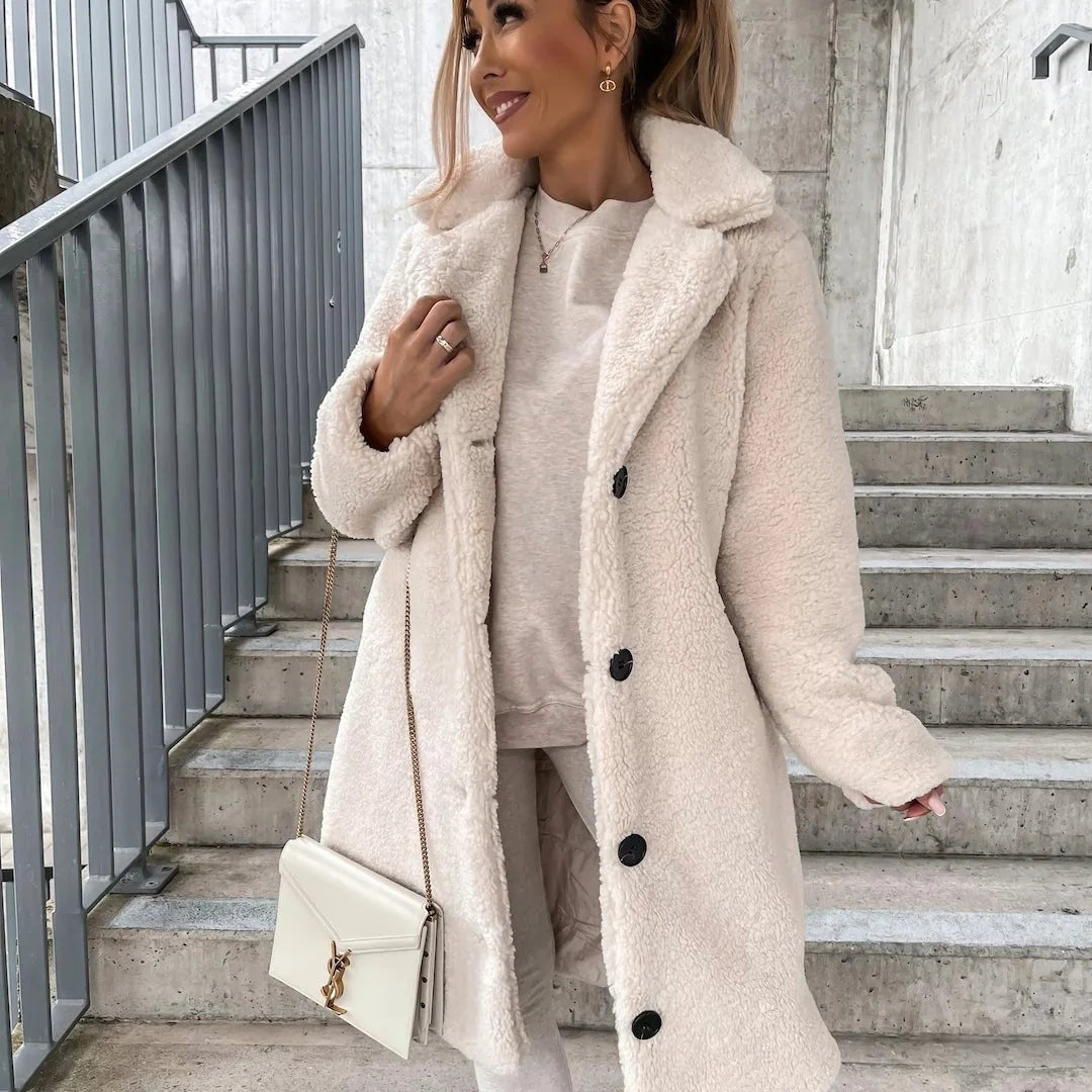 Women's Oversized Teddy Long Coat – Cozy Warmth with Chic Style 2