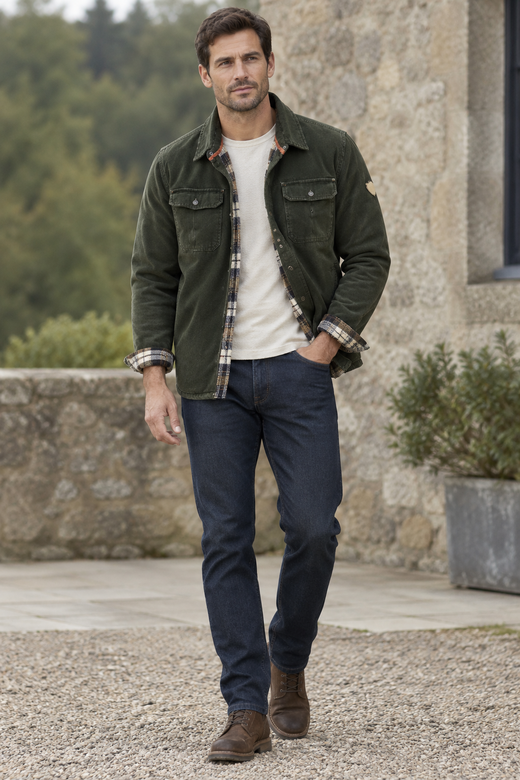 Men's All-Season Waxed Trucker Jacket Rugged Style & Lasting Durability