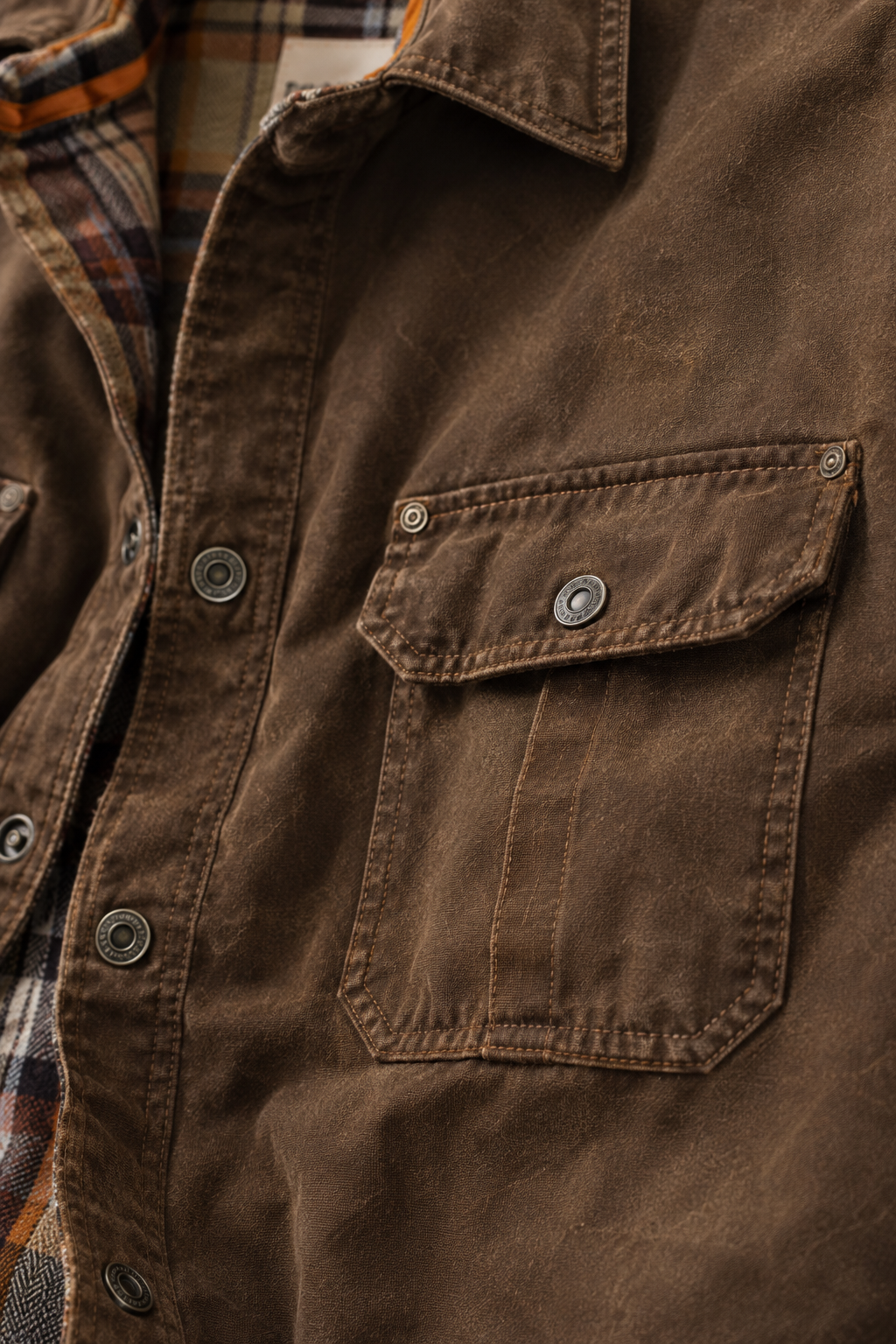 Men's All-Season Waxed Trucker Jacket Rugged Style & Lasting Durability