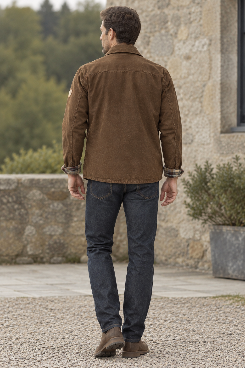 Men's All-Season Waxed Trucker Jacket Rugged Style & Lasting Durability