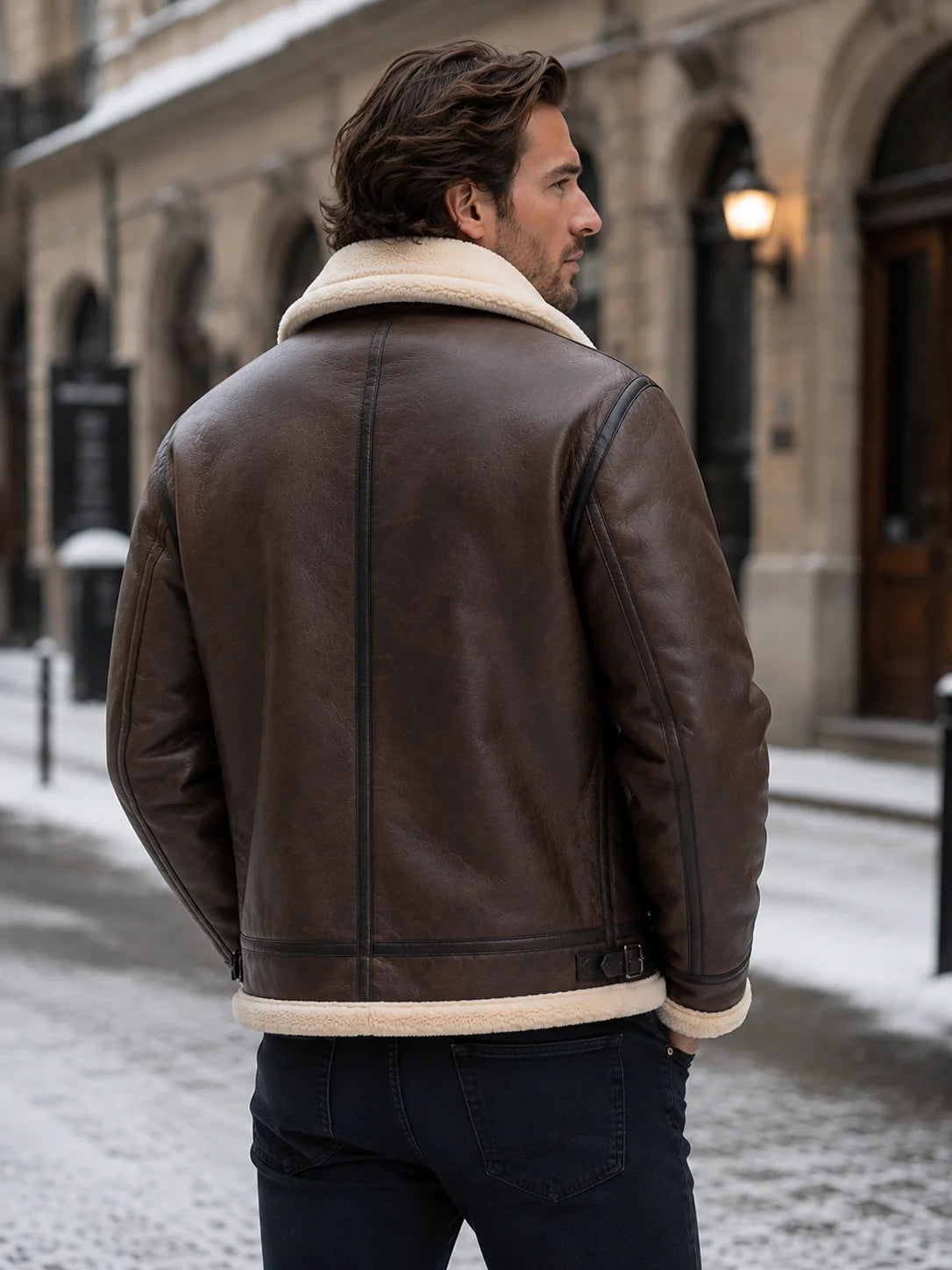 Harrington Oxford | Men's Leather Aviator Jacket for Winter 2
