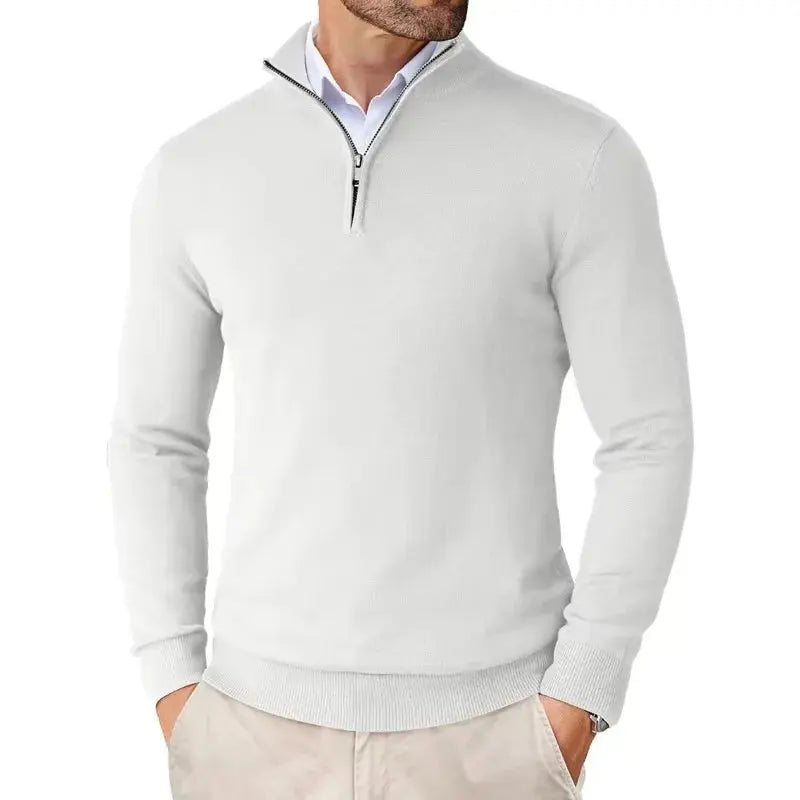 Men's Classic Half-Zip Sweater | Stylish Casual Knit Top 5