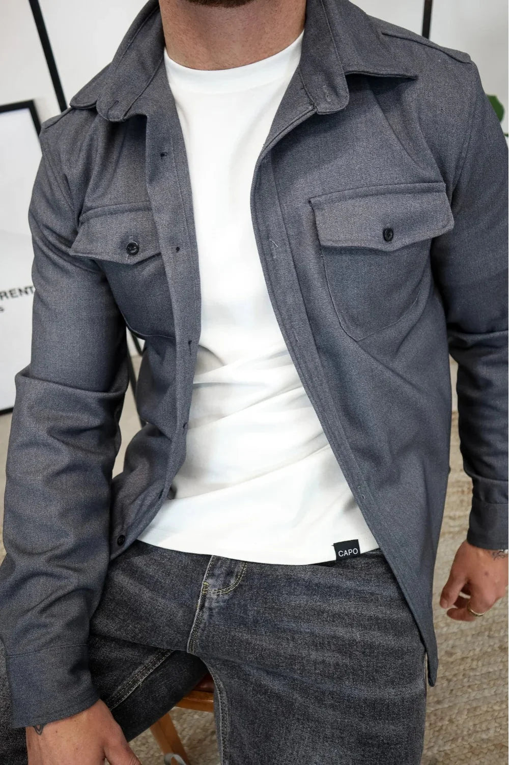 Men's Long Sleeve Shirt Jacket – Stylish Comfort for Every Occasion 5