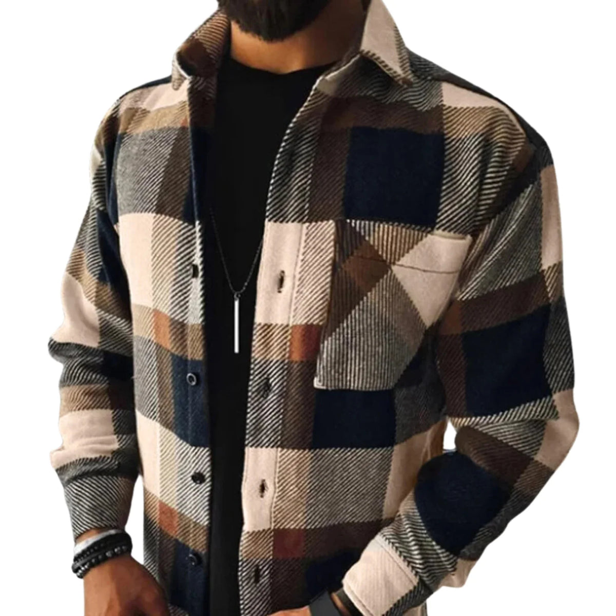 Men's Wool Flannel Shacket ? Stay Warm with Timeless Style 3