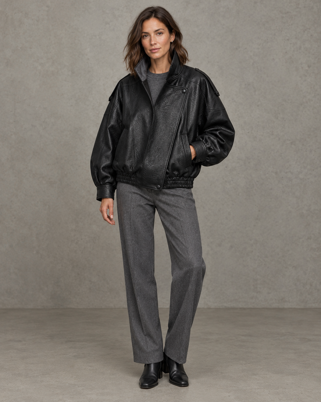 Milan Pebble Faux Leather Jacket | Women's Jacket