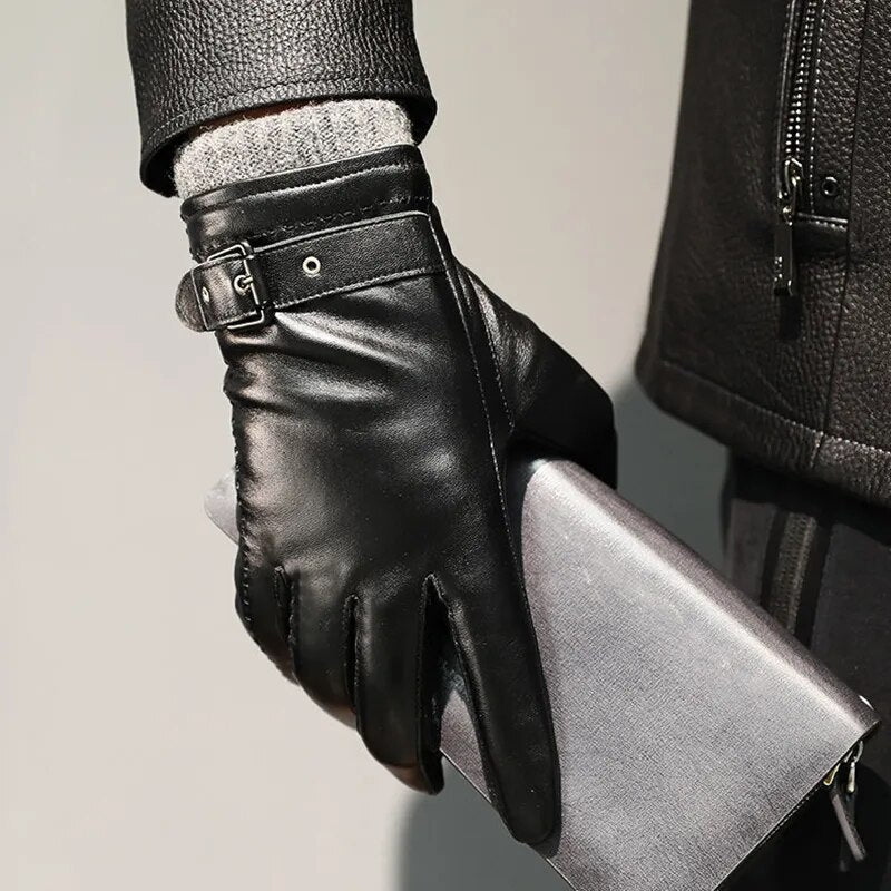 Palermo Sheepskin Leather Gloves | Men's Winter Touchscreen Gloves 2