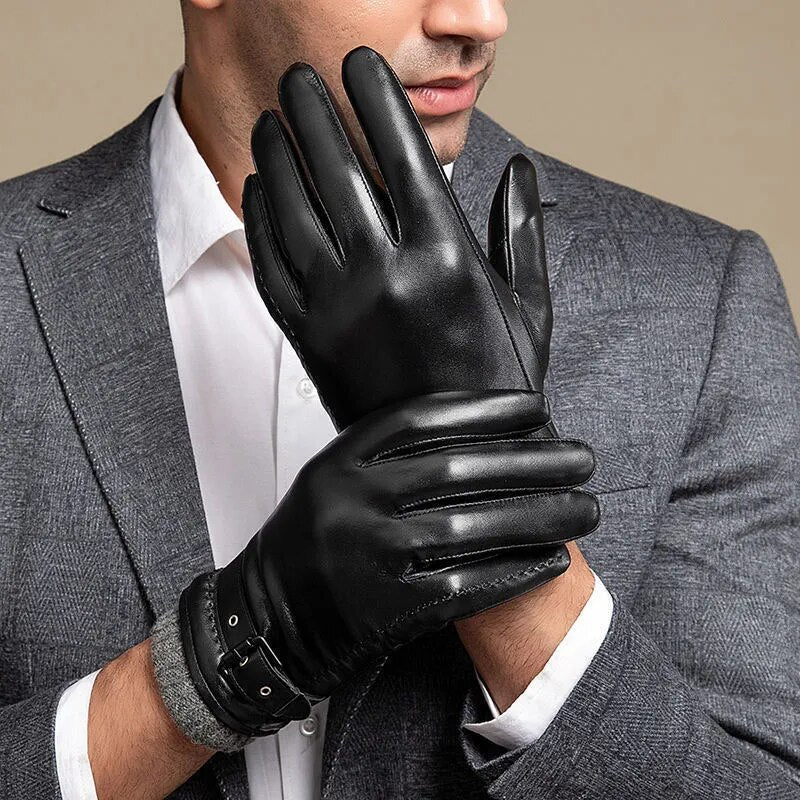 Palermo Sheepskin Leather Gloves | Men's Winter Touchscreen Gloves 3