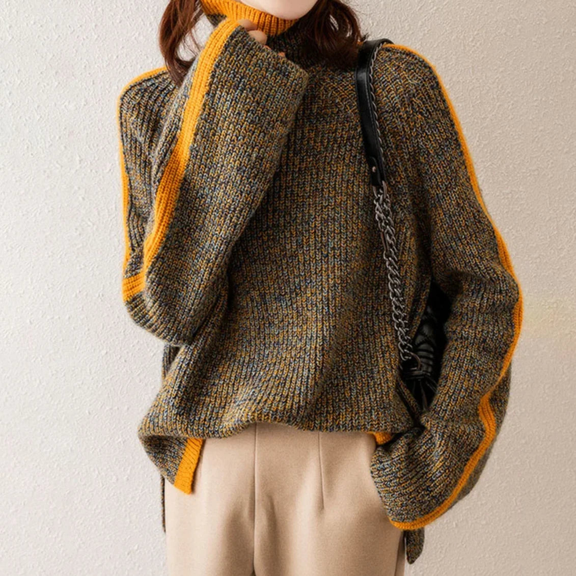 Vienna Knitted Turtleneck Sweater | Wool-Blend Knitwear 2