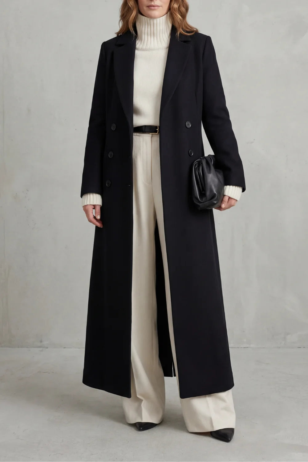 Vivienne | Women's Custom-Fit Long Wool Coat 0