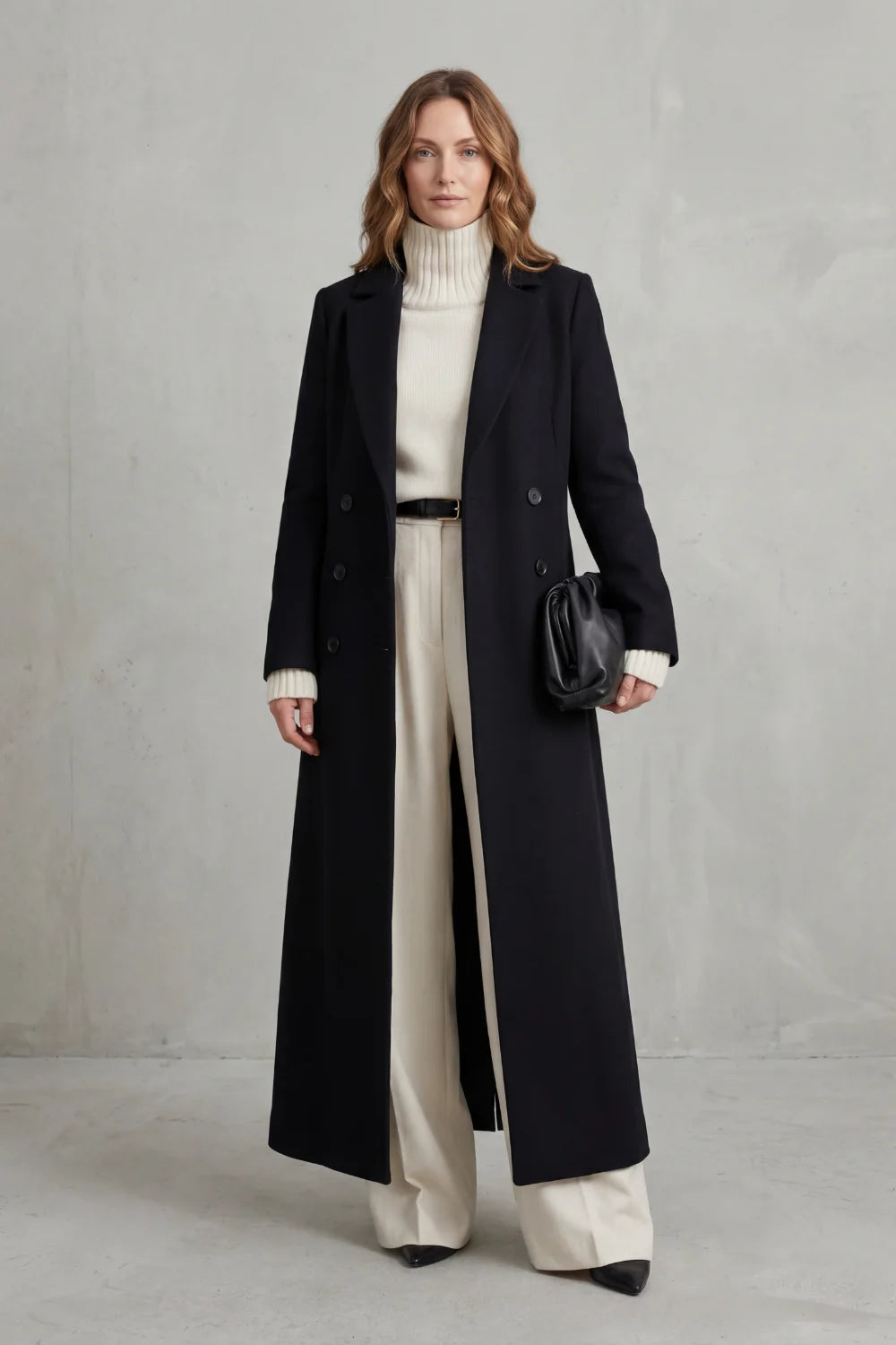 Vivienne | Women's Custom-Fit Long Wool Coat 1