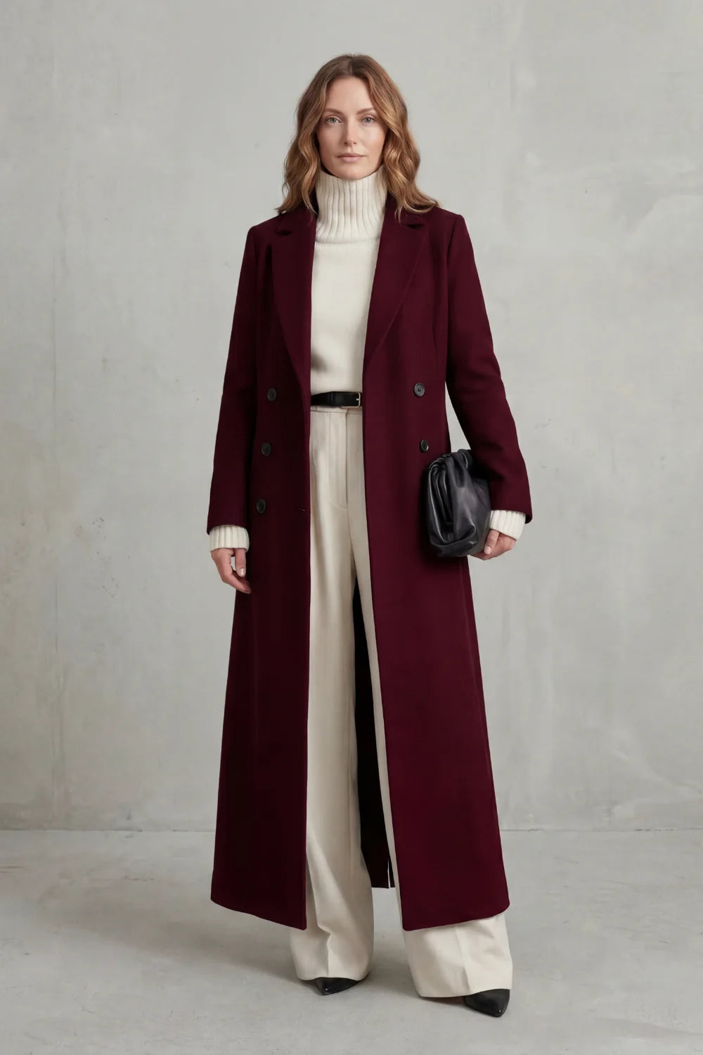 Vivienne | Women's Custom-Fit Long Wool Coat 7