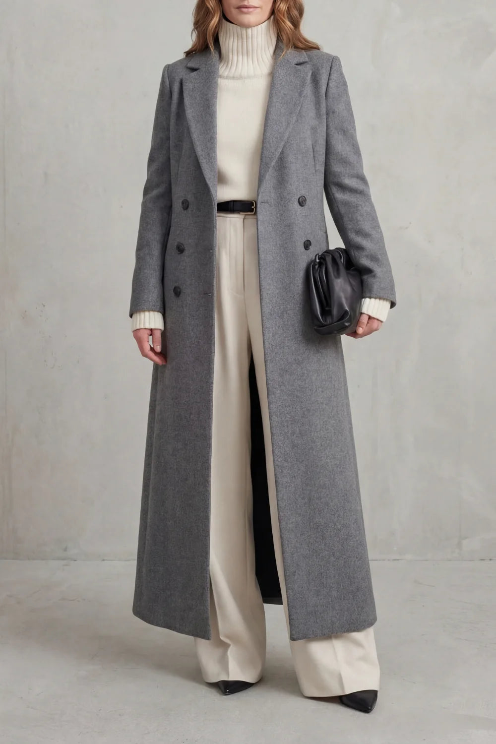 Vivienne | Women's Custom-Fit Long Wool Coat 8